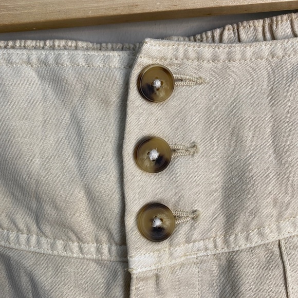 Aerie Women's NWT‎ Cream/Beige Linen Blend Mini Skirt Size Large - Picture 3 of 14